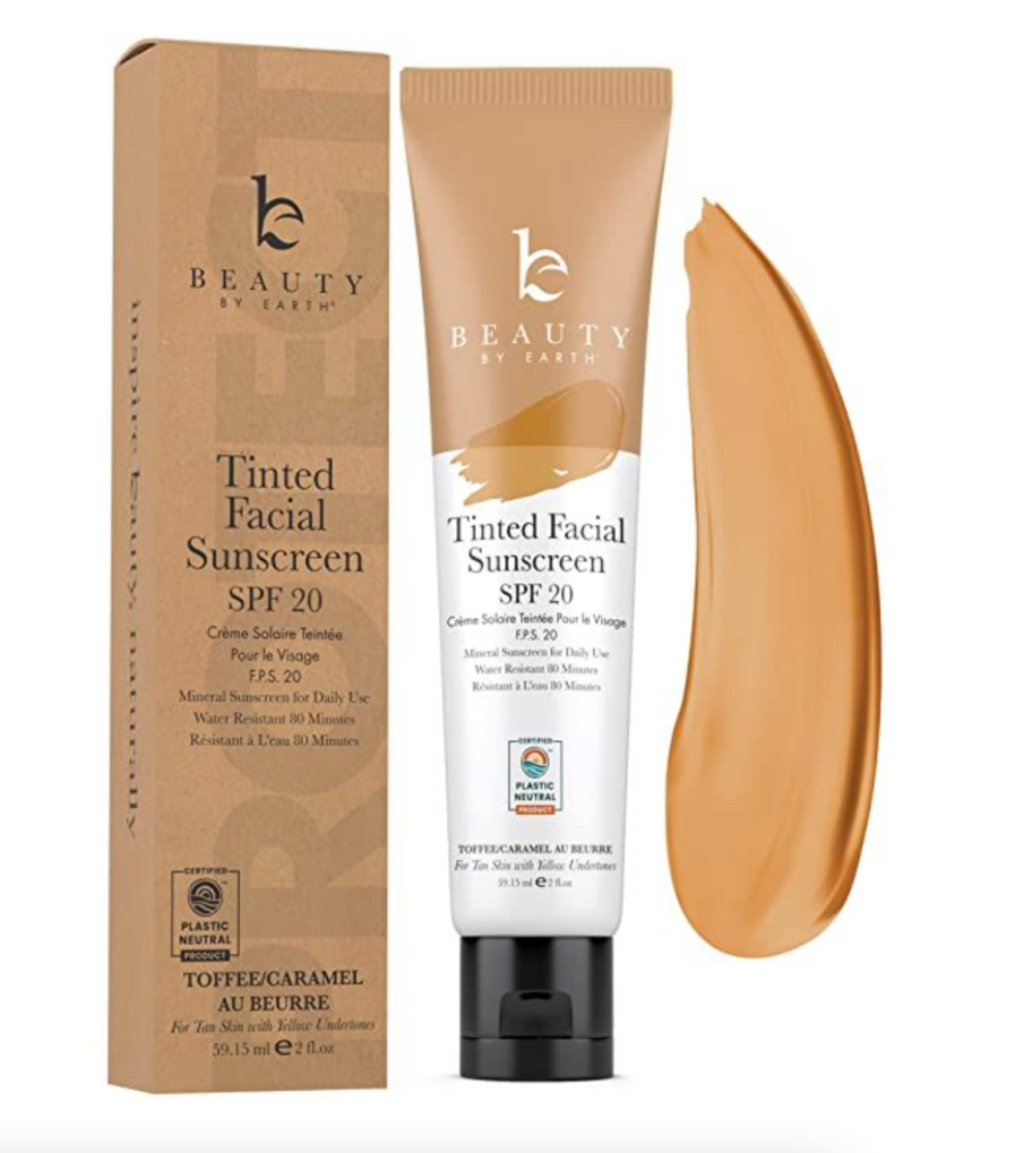 Beauty By Earth Tinted Facial Sunscreen-SPF 20