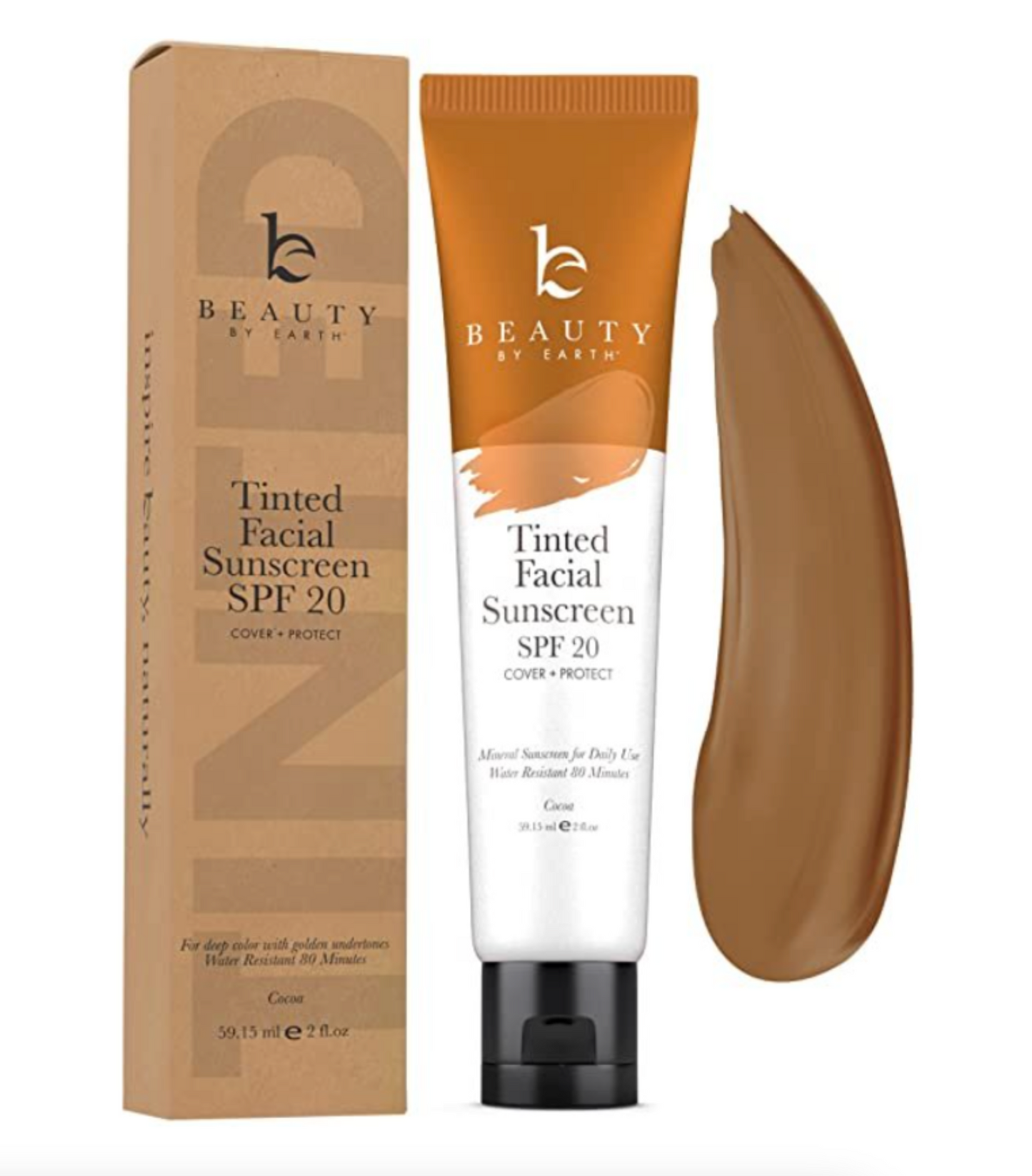 Beauty By Earth Tinted Facial Sunscreen-SPF 20